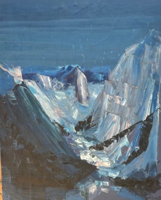 Paysage montagnard abstrait